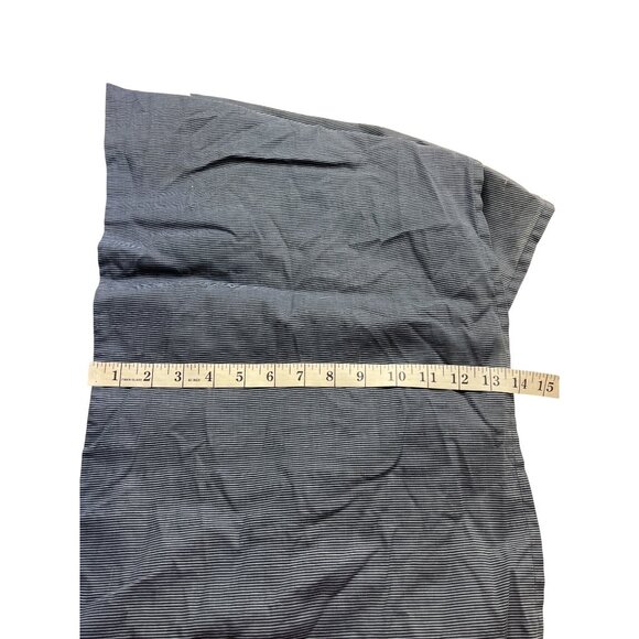 Striped Full-Size Bed Skirt 60% Cotton 40% Polyester Blue & White 92d - Picture 1 of 6